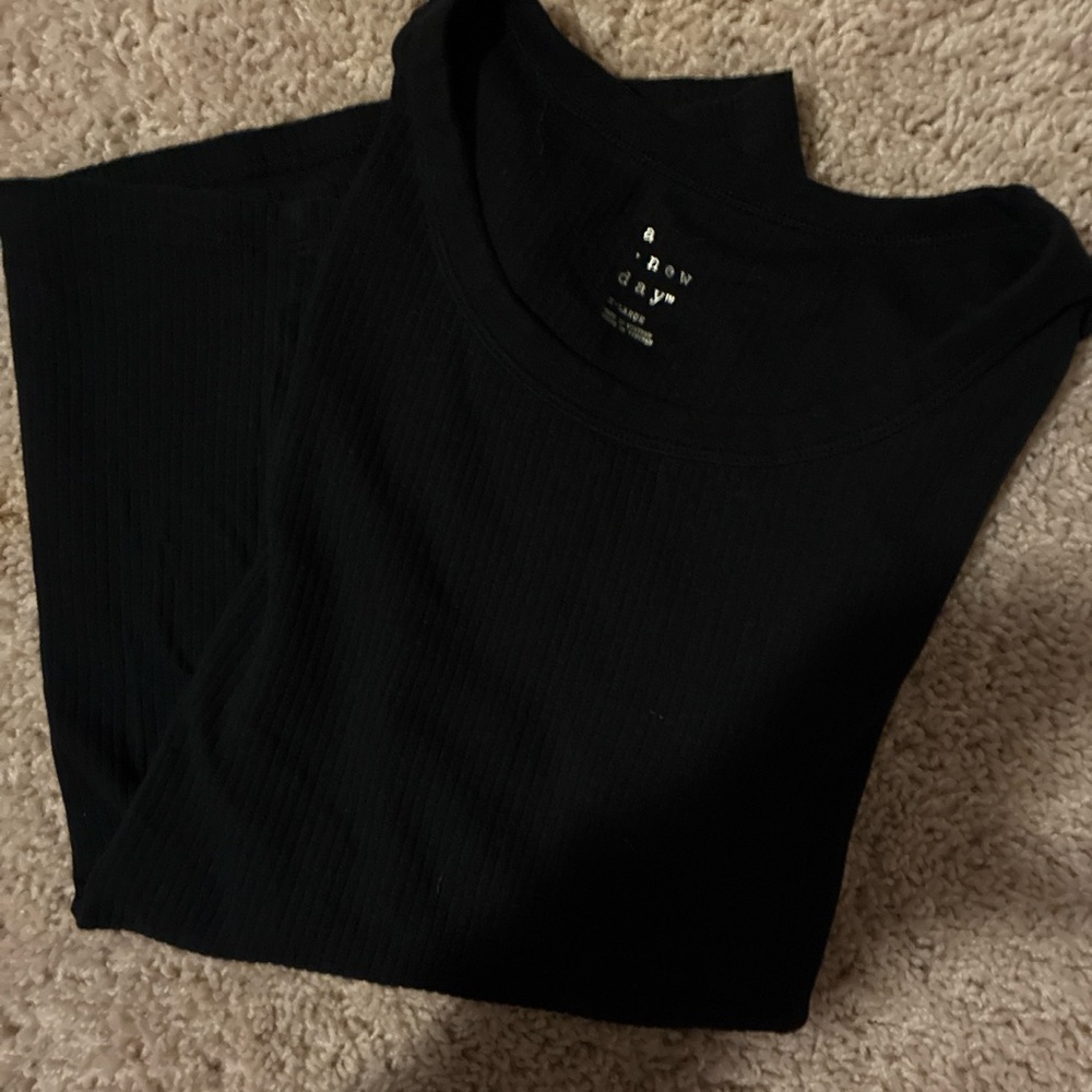a new day Black Short Sleeve Top